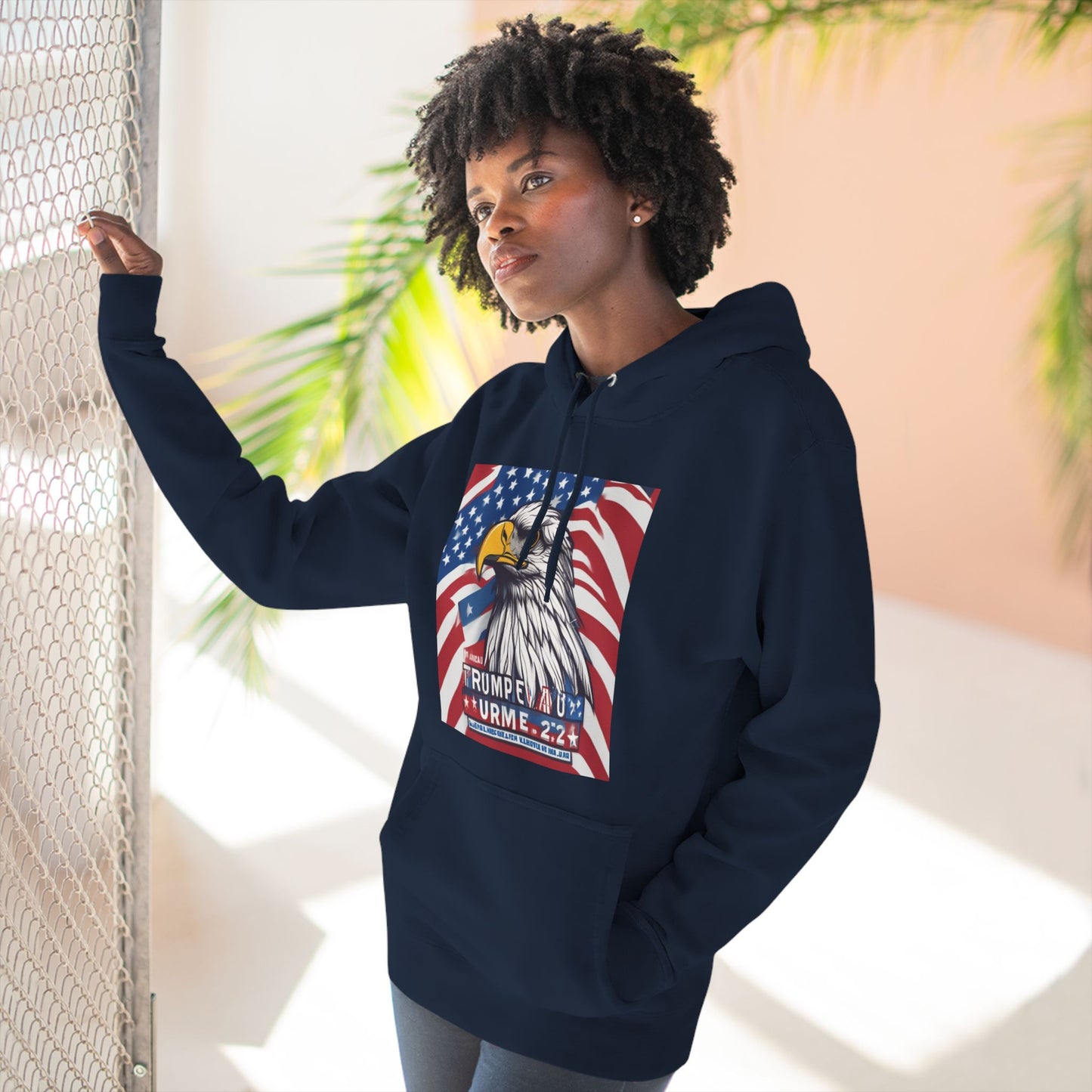 Three-Panel Fleece Hoodie