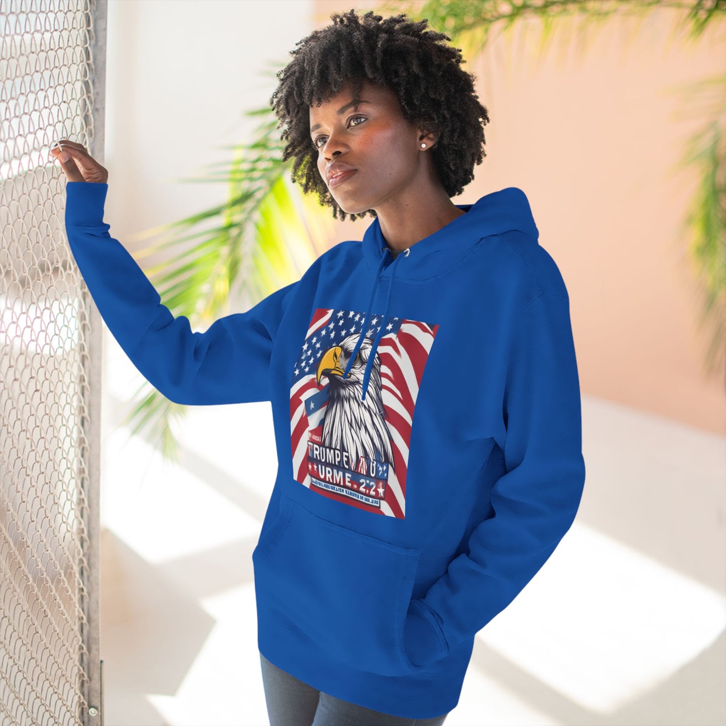 Three-Panel Fleece Hoodie