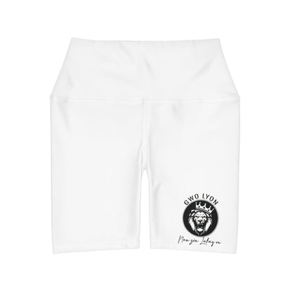 High Waisted Yoga Shorts (AOP)