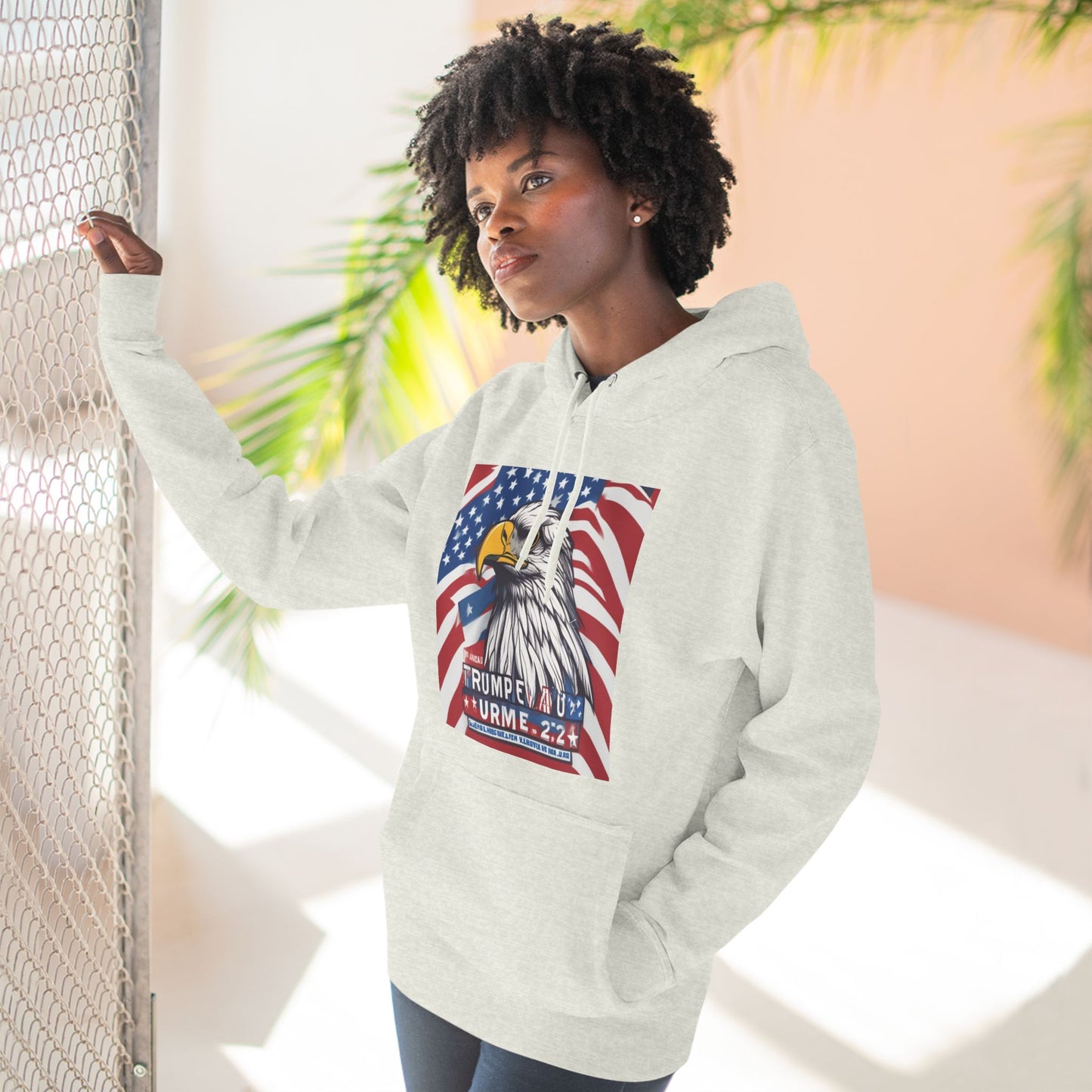 Three-Panel Fleece Hoodie