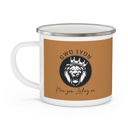 Enamel Camping Mug - Left Hand