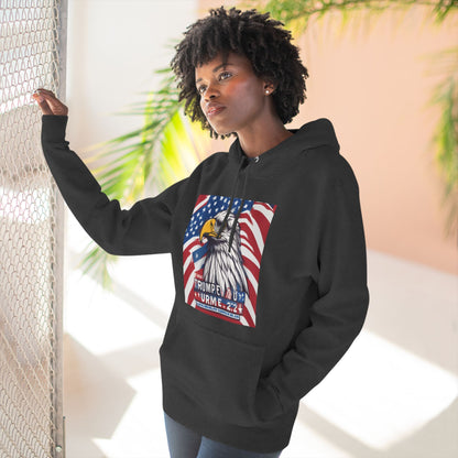 Three-Panel Fleece Hoodie