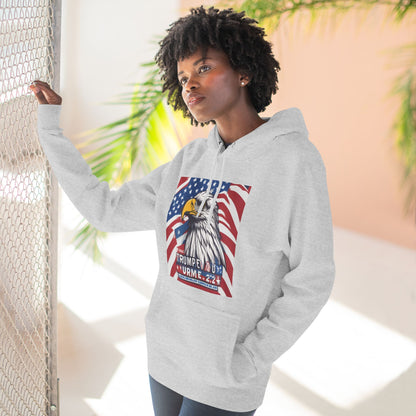 Three-Panel Fleece Hoodie