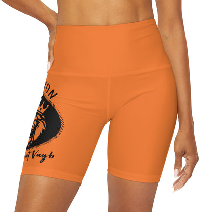 High Waisted Yoga Shorts (AOP)